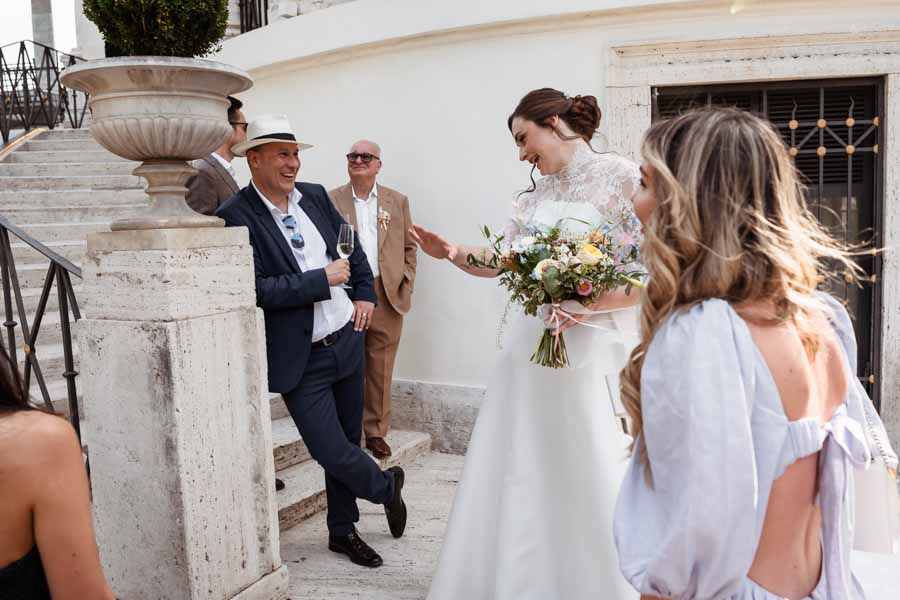 italian destination wedding in rome-