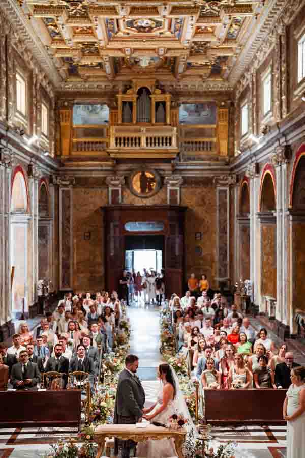 wedding in the castel in rome