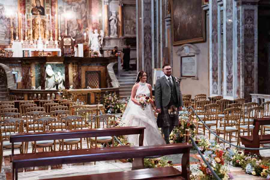 wedding in the castel in rome