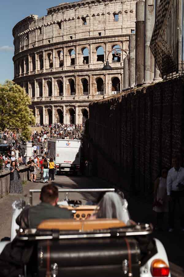 sposi con excalibur al colosseo