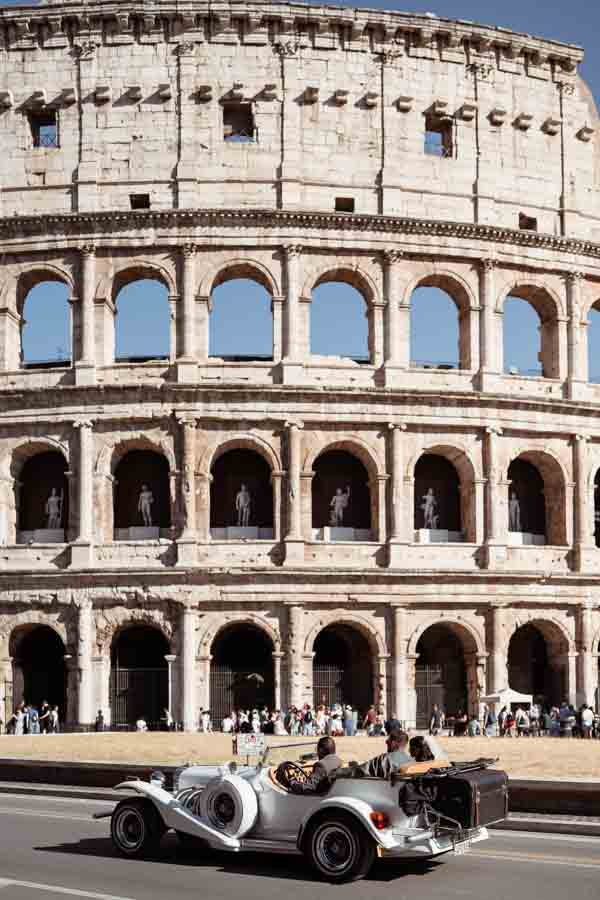 sposi con excalibur al colosseo