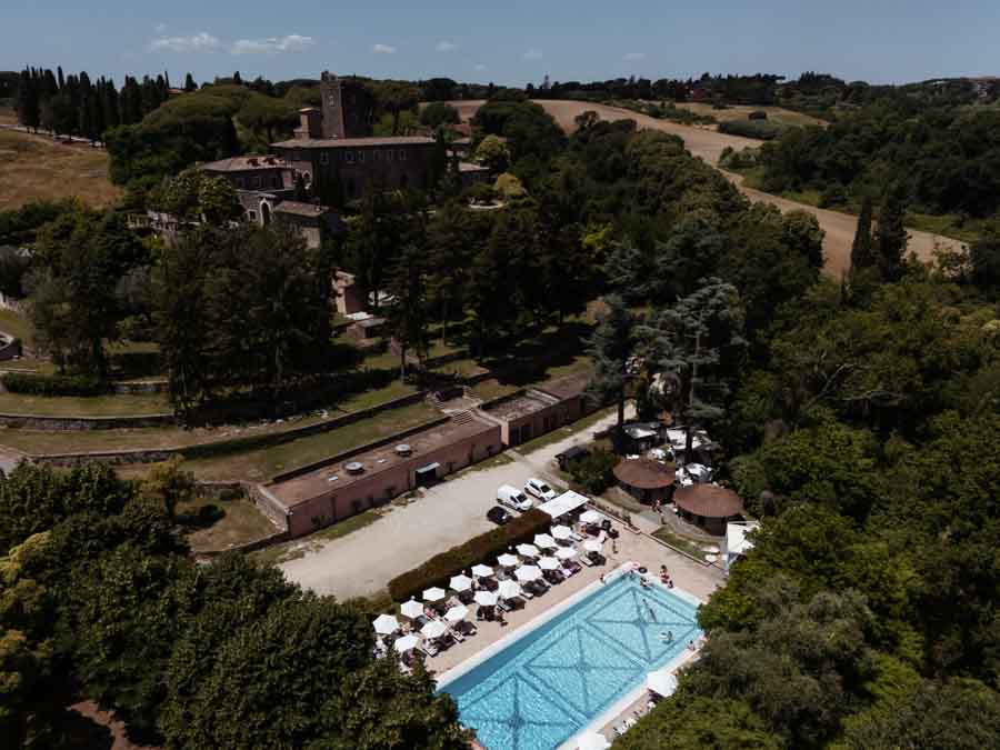 pizza party & pool Party in the castel
